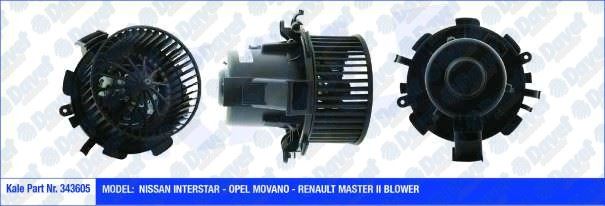 KALE 343605 Kalorifer Motoru Renault Master Ii Opel Movano 2.5-3.0 Dti-Dci (12v)